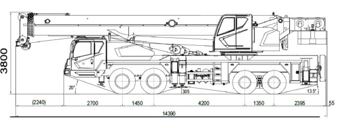 Автокран шоссейный ZTC600V