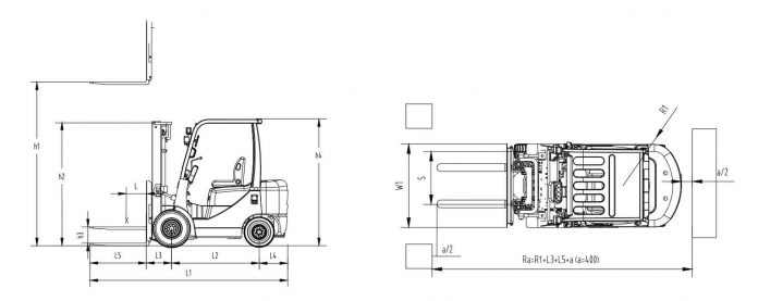 Дизельный погрузчик Zoomlion FD15