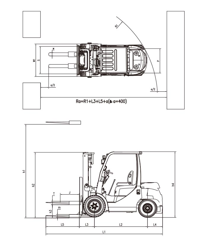 Дизельный погрузчик Zoomlion FD30